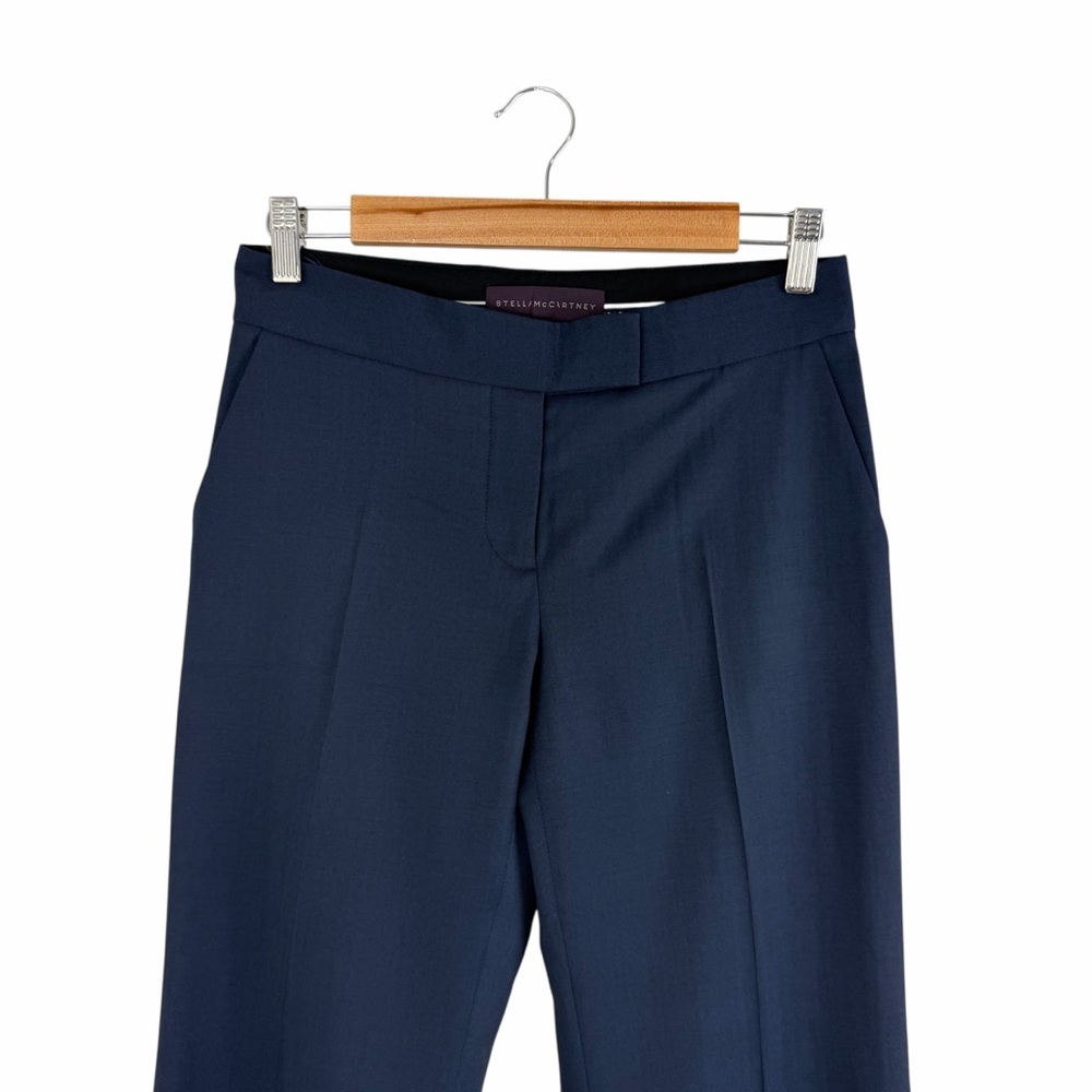Stella McCartney Wool Trouser Pants Navy Blue Size 36 IT 0-2 US - Picture 2 of 9